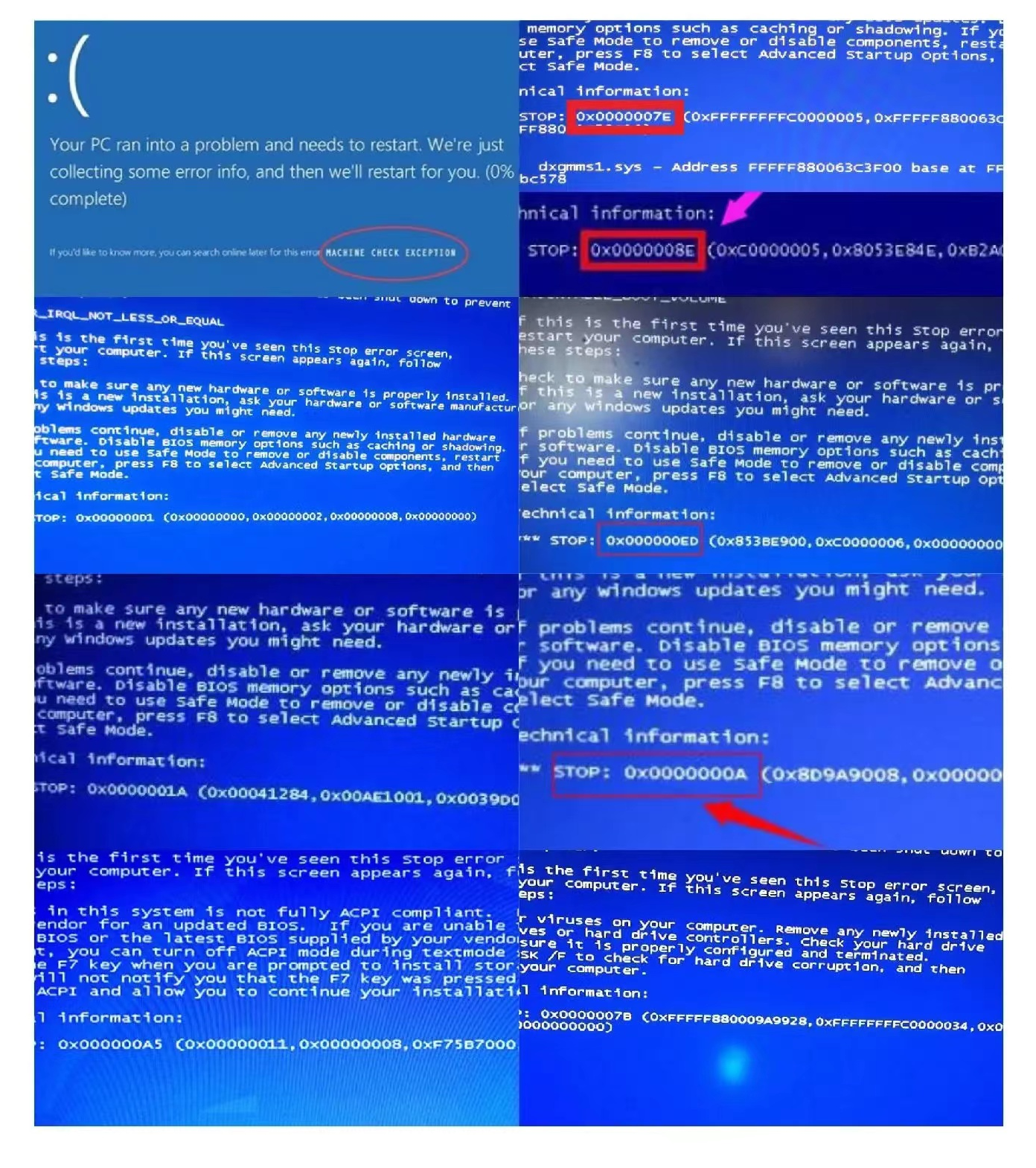图片[1]-电脑蓝屏代码解决办法-小羊网站